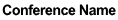 Conference Name